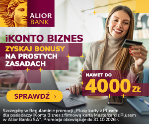 Alior Bank – iKonto Biznes: Plusy Karty z Plusem dla Posiadaczy iKonta Biznes