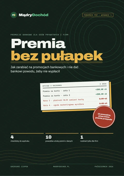Okładka poradnika „Premia bez pułapek” – Mądry Dochód